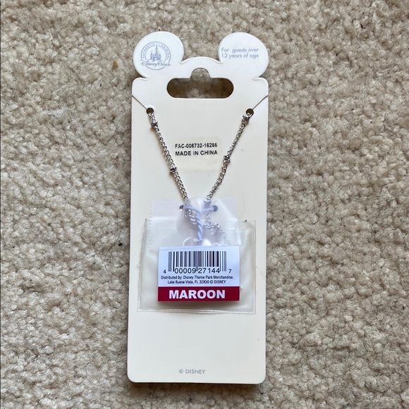 Disney Silver Mickey Mouse Pendant and Chain - Picture 2 of 3